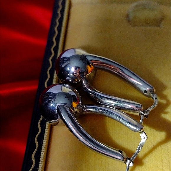 Patrick Mavros Fine London Luxury House Collection Sterling Silver Earrings 12mm - Picture 4 of 12